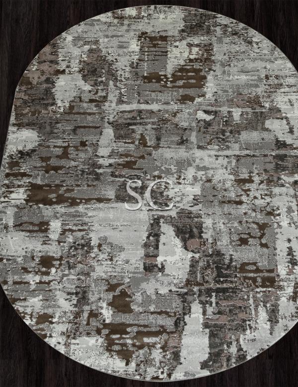 Ковер Graff F238 grey-beige овал