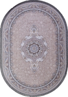 Ковер Иранский Farsi 1200 G252 light grey овал